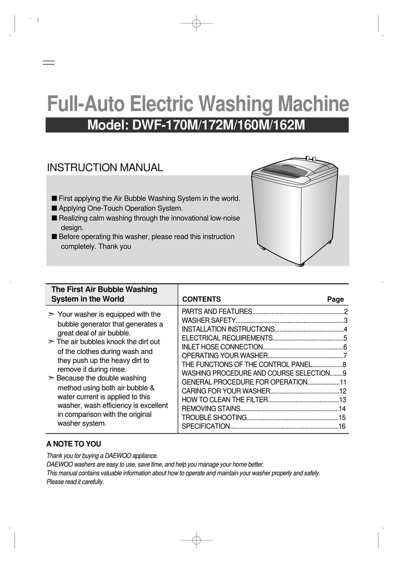 Daewoo DWF-172M User manual Daewoo DWF-172M User manual