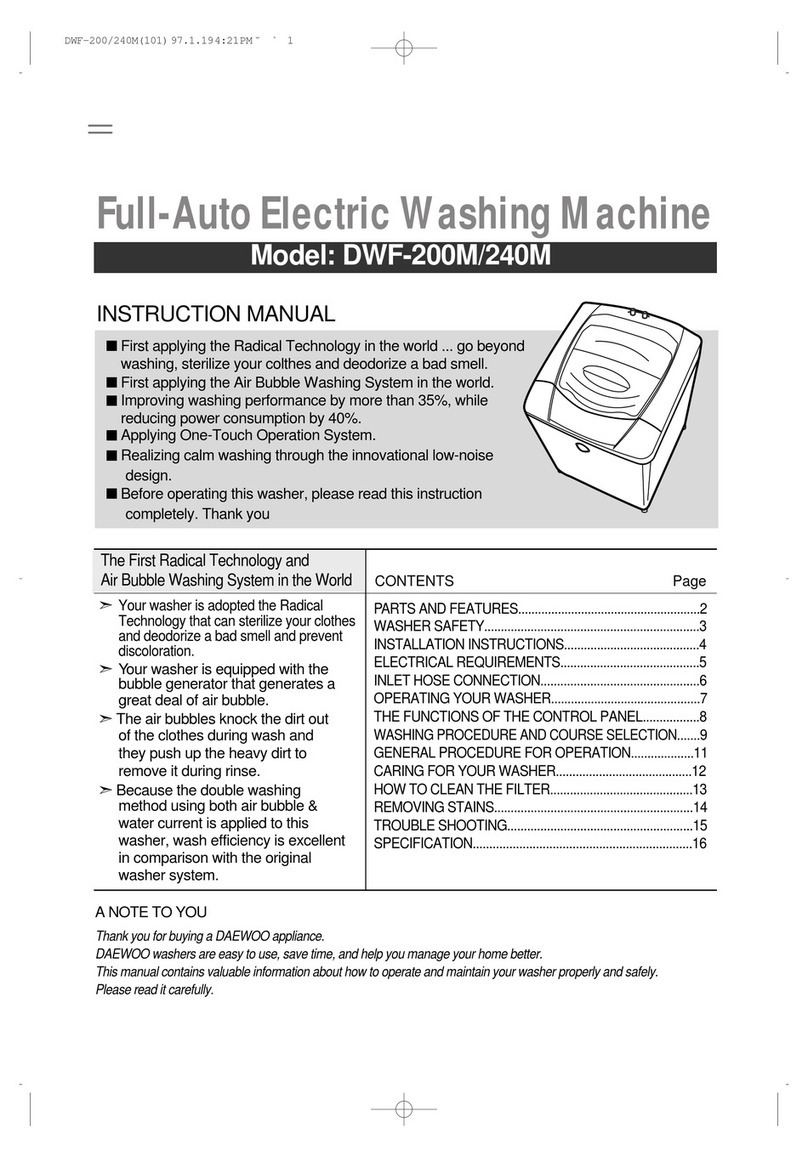 Daewoo DWF-200M User manual