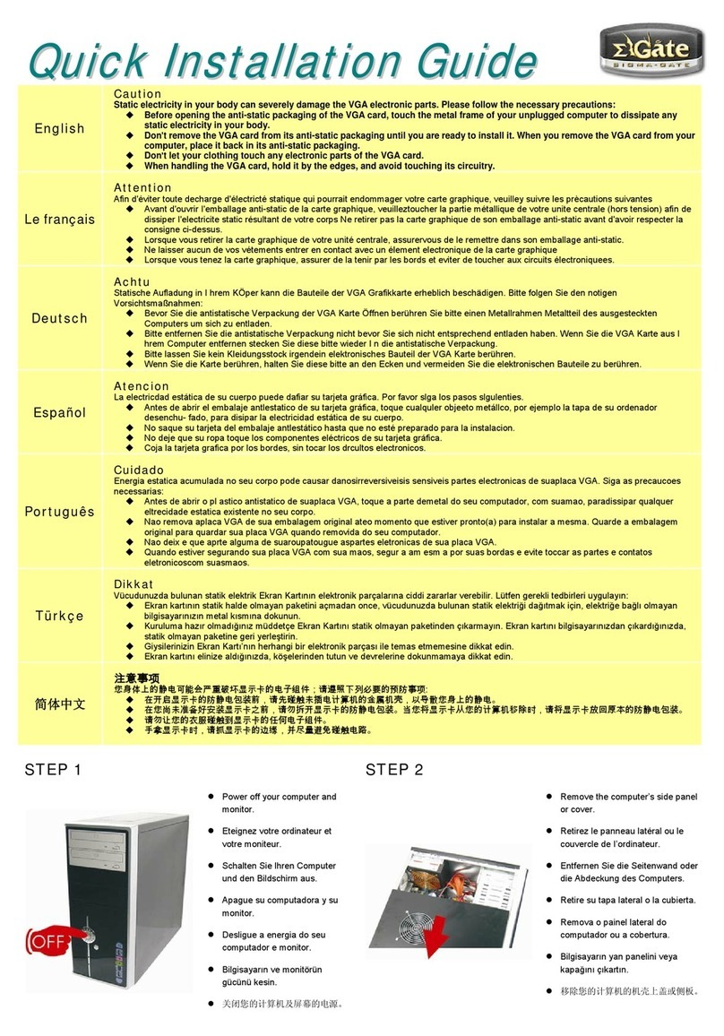 Biostar VA4673NH51 Quick installation guide