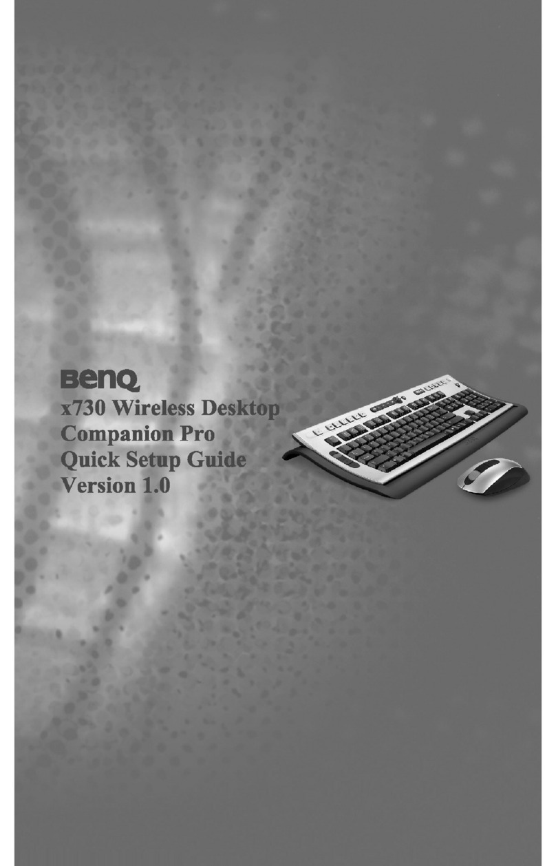 BenQ x730 Wireless Desktop Companion pro Quick setup guide