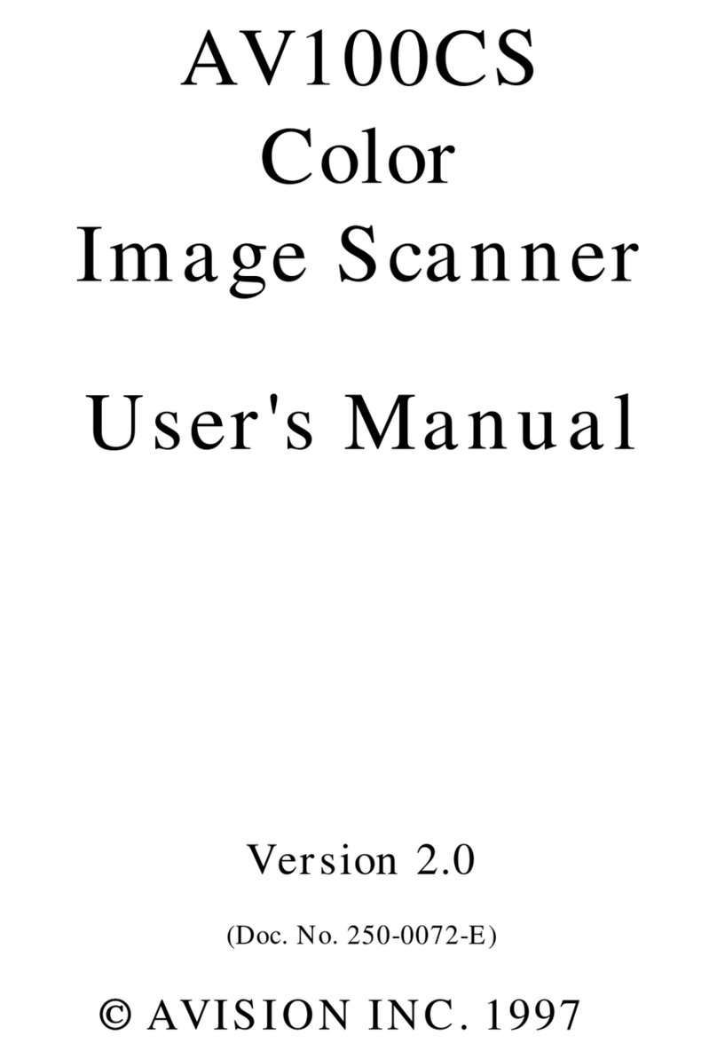 Avision AV100CS User manual