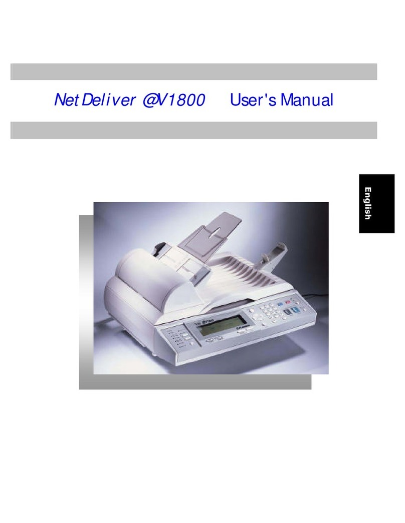 Avision NetDeliver @V1800 user manual