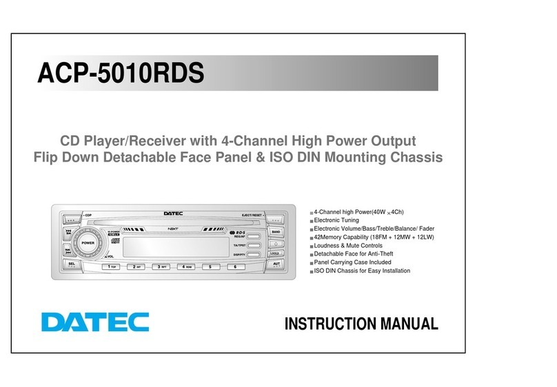 DATEC ACP-5010RDS instruction manual