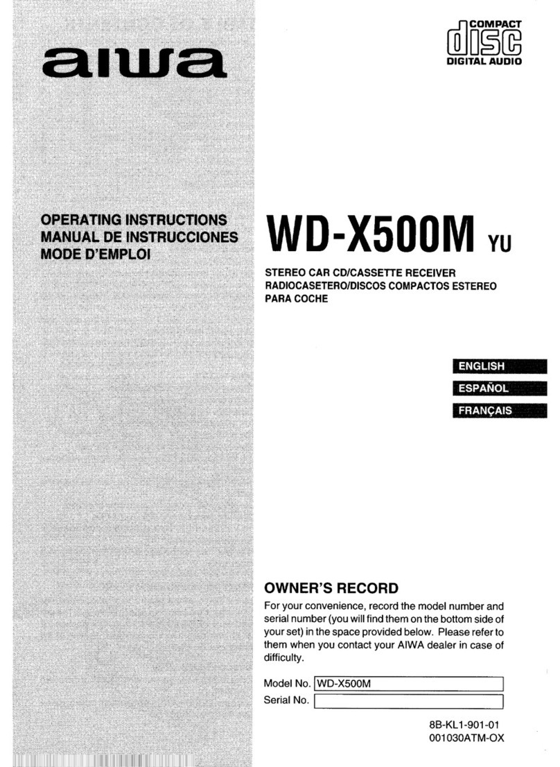 Aiwa WD-X500M User manual