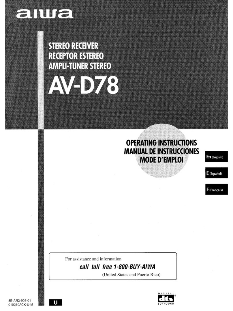 Aiwa AV-D78 User manual