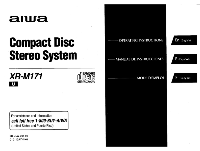 Aiwa XR-M171 User manual
