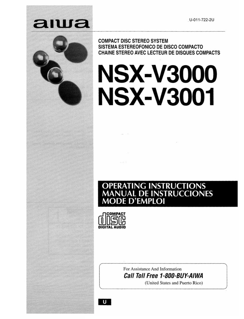 Aiwa NSX-V3001 operating instructions