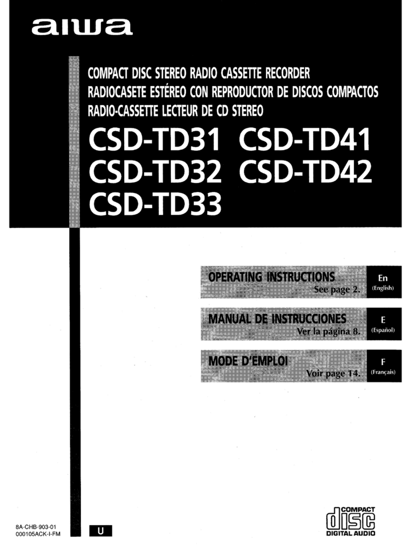 Aiwa CSD-TD32 User manual