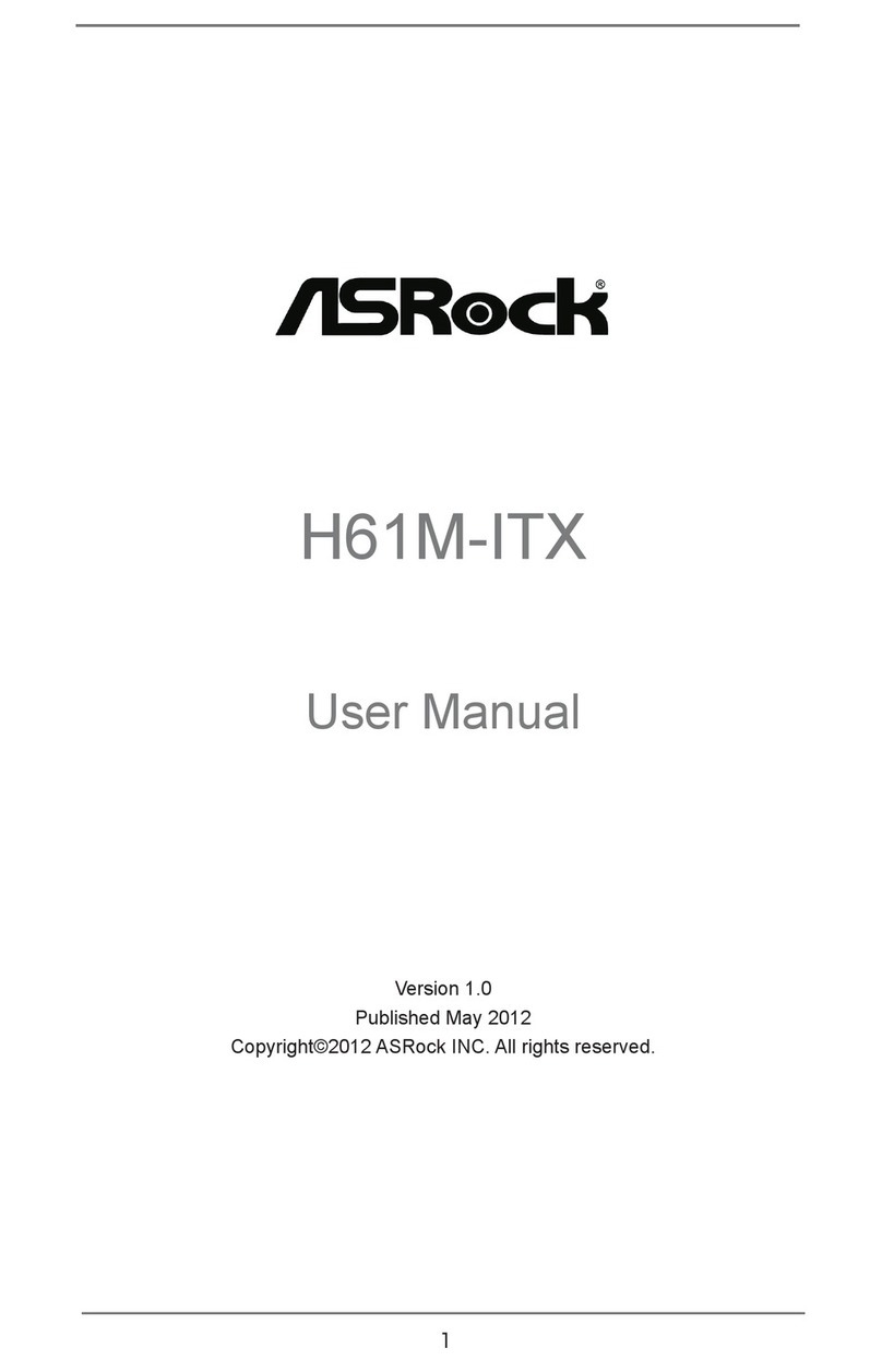 ASROCK H61M-ITX user manual
