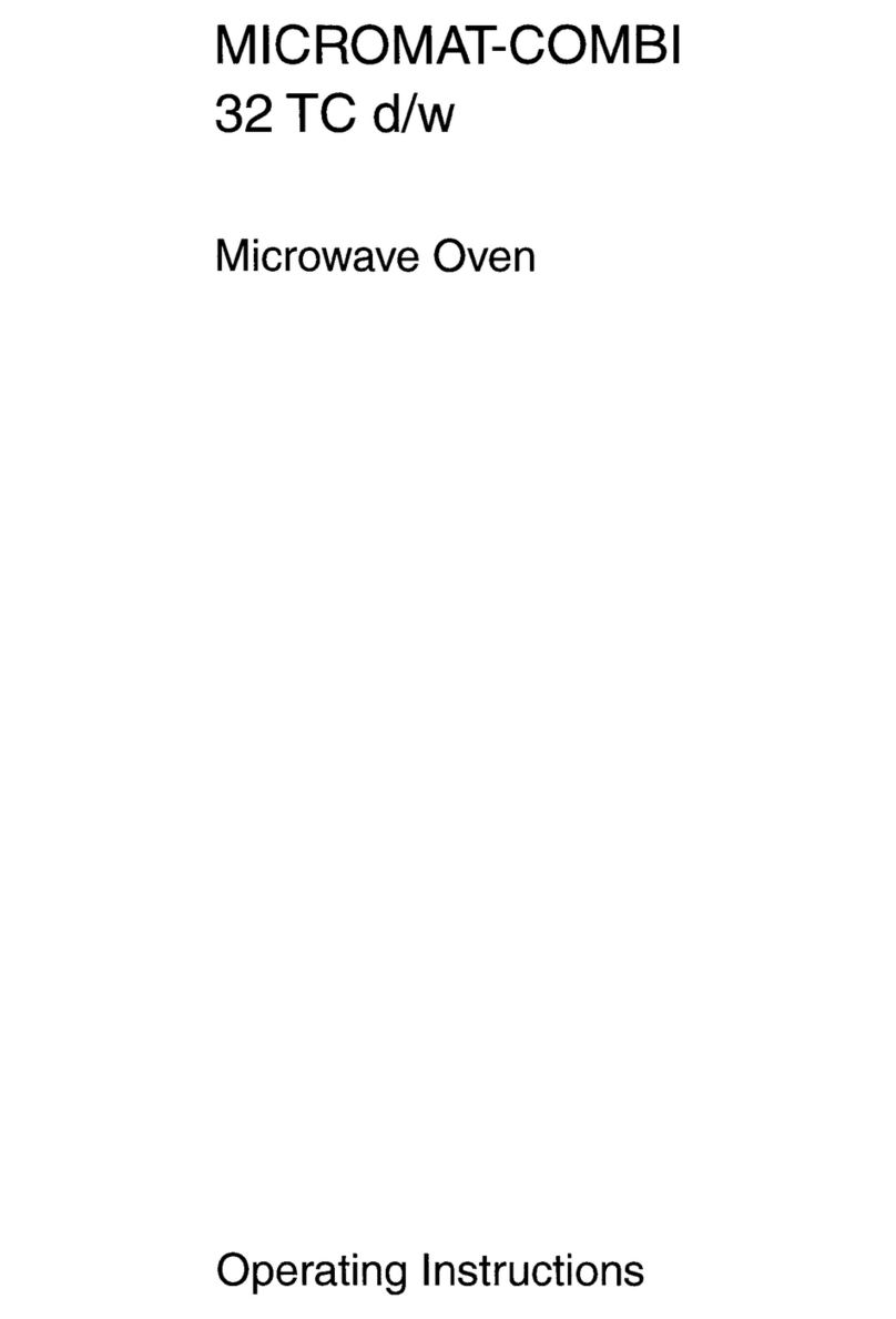 AEG MICROMAT-COMBI 32 TC d/w operating instructions
