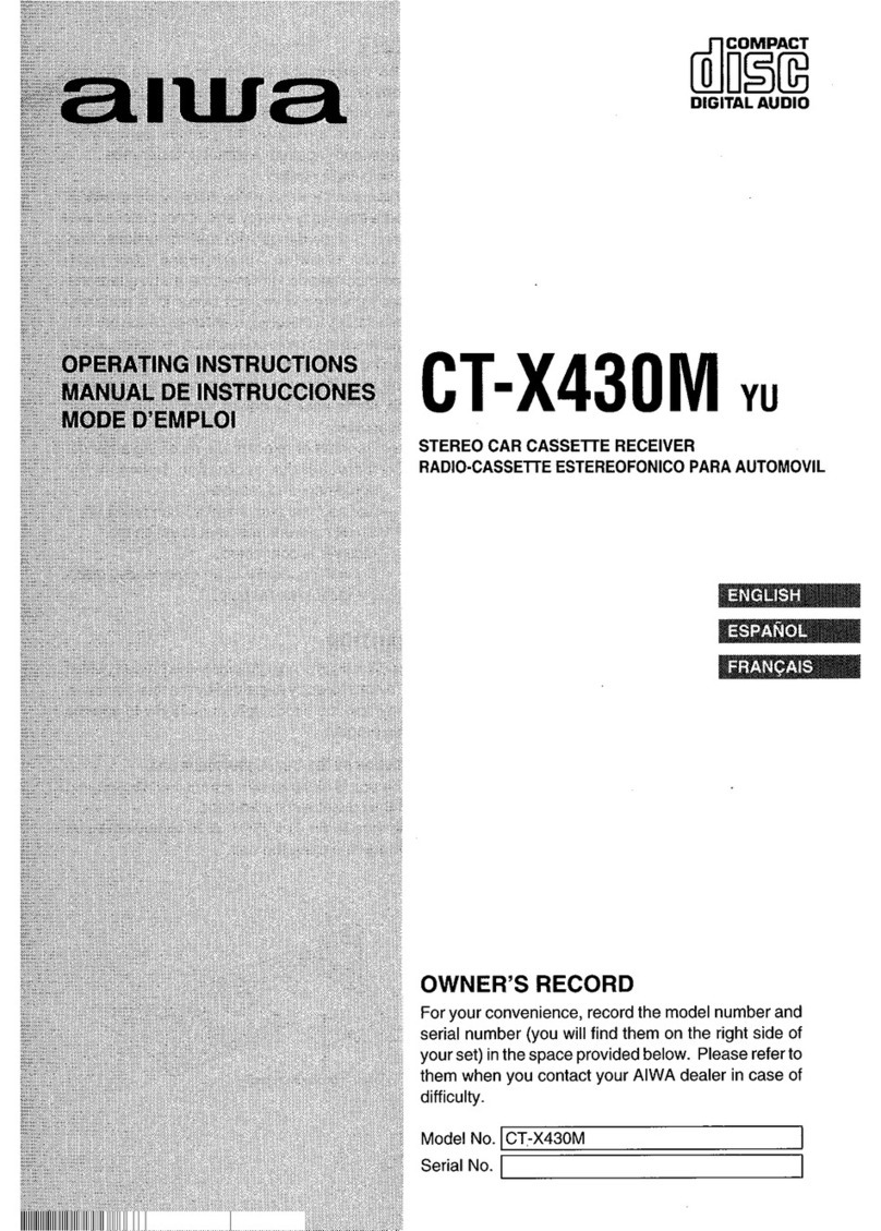 Aiwa CT-X430M User manual