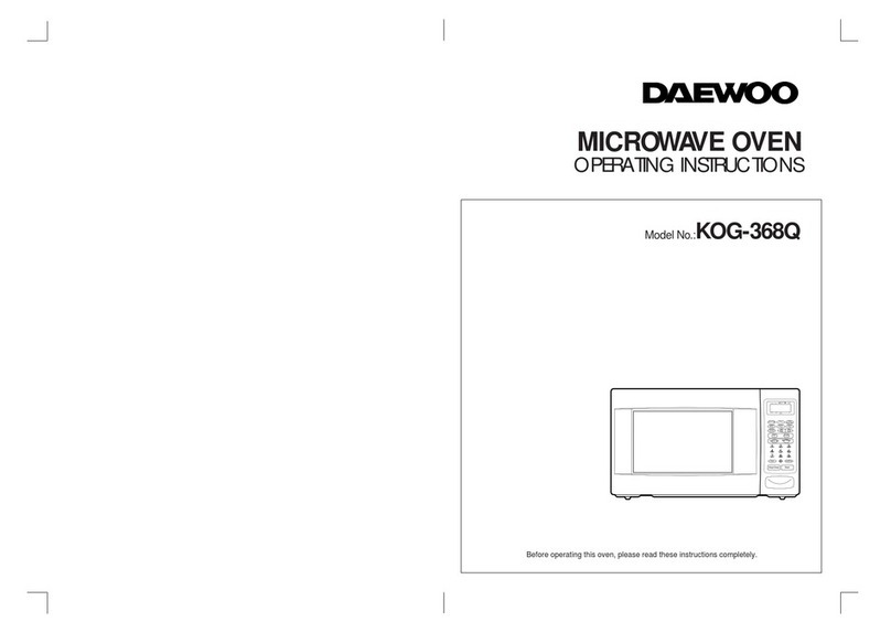 Daewoo KOG-368Q operating instructions Daewoo KOG-368Q operating instructions