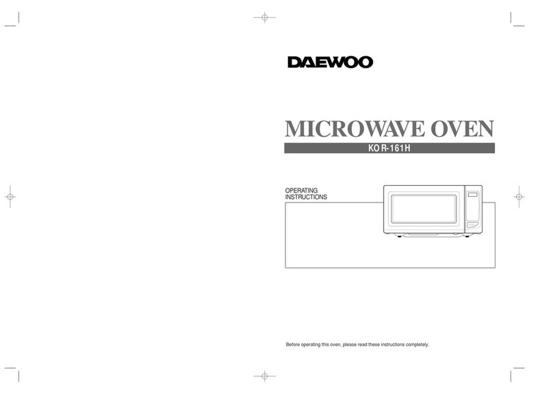 Daewoo KOR-161H operating instructions