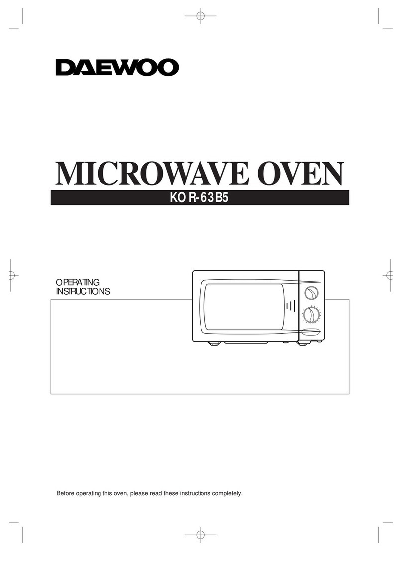 Daewoo KOR-63B5 operating instructions