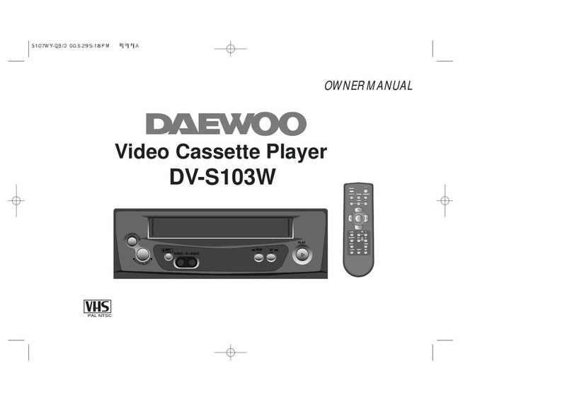 Daewoo DV-S103W Series User manual