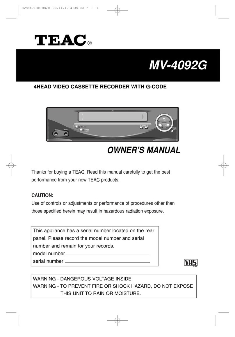 Teac MV-4092G User manual