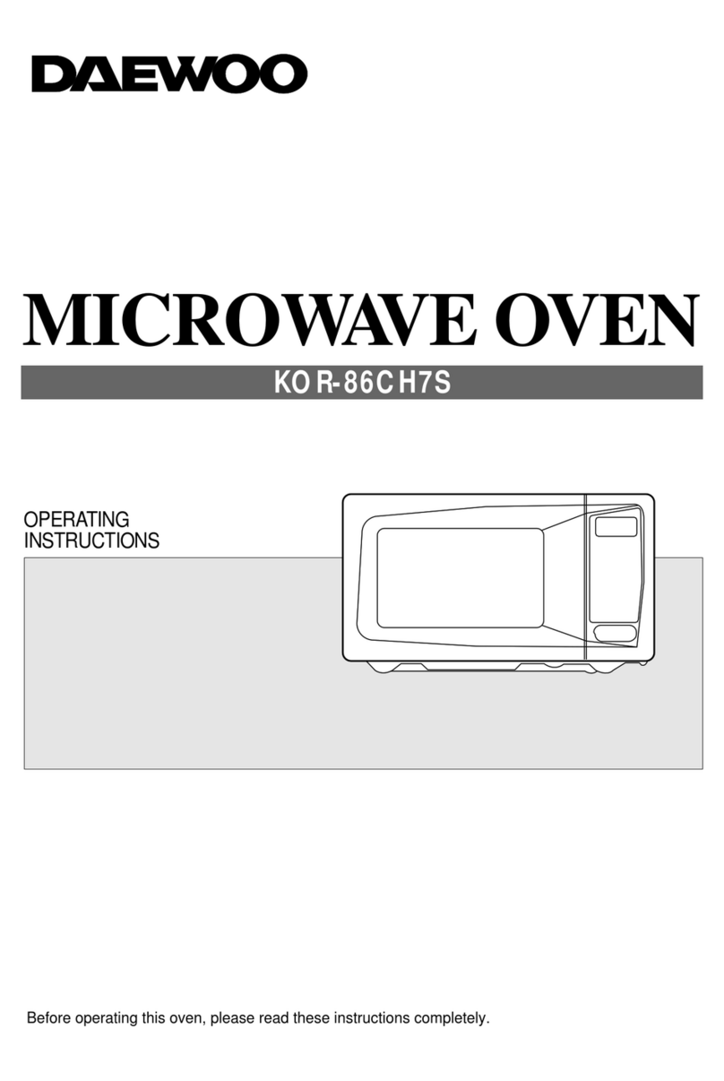 Daewoo KOR-86CH7S operating instructions