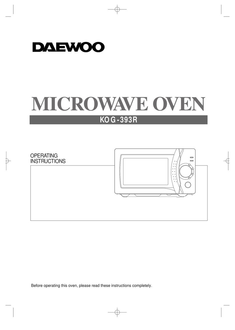 Daewoo KOG-393R User manual