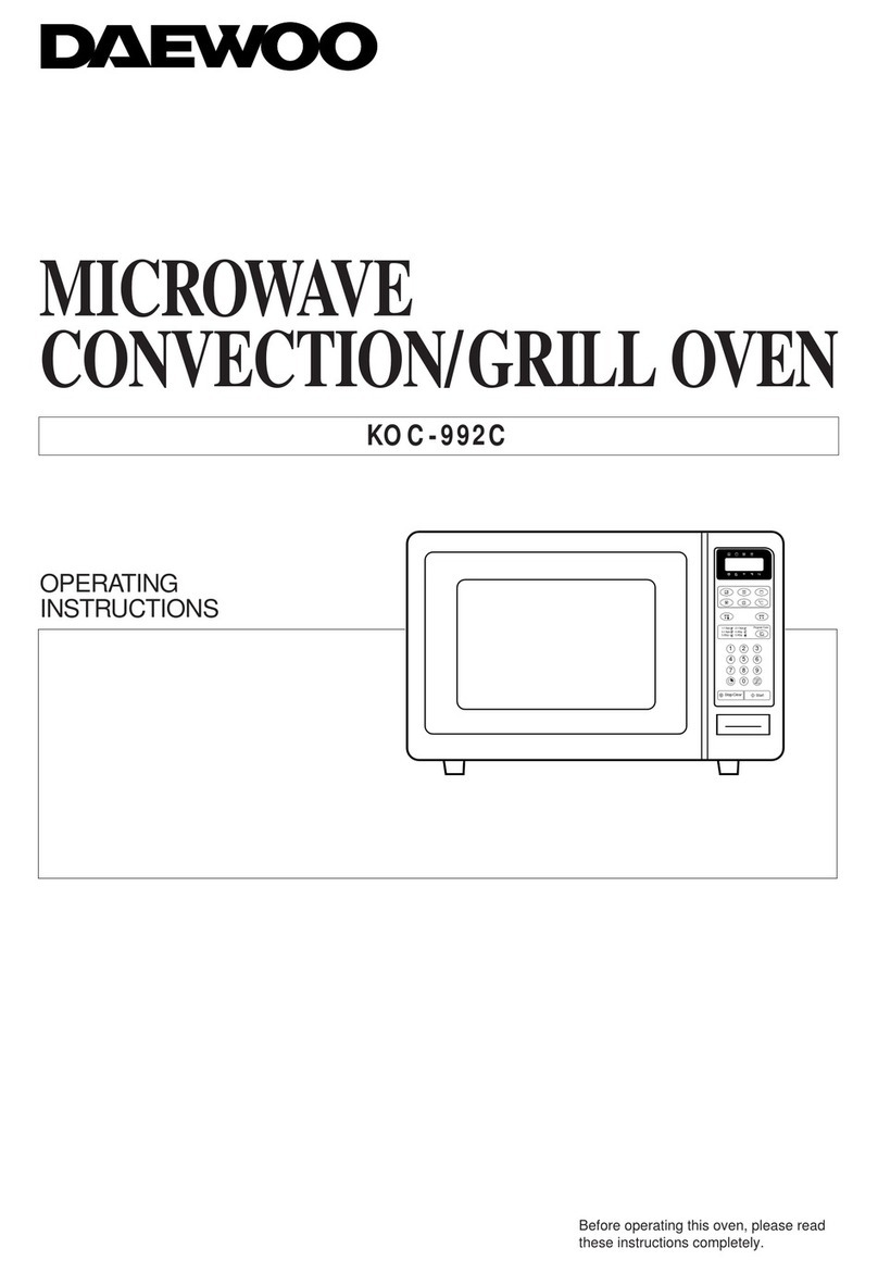 Daewoo KOC-992C operating instructions