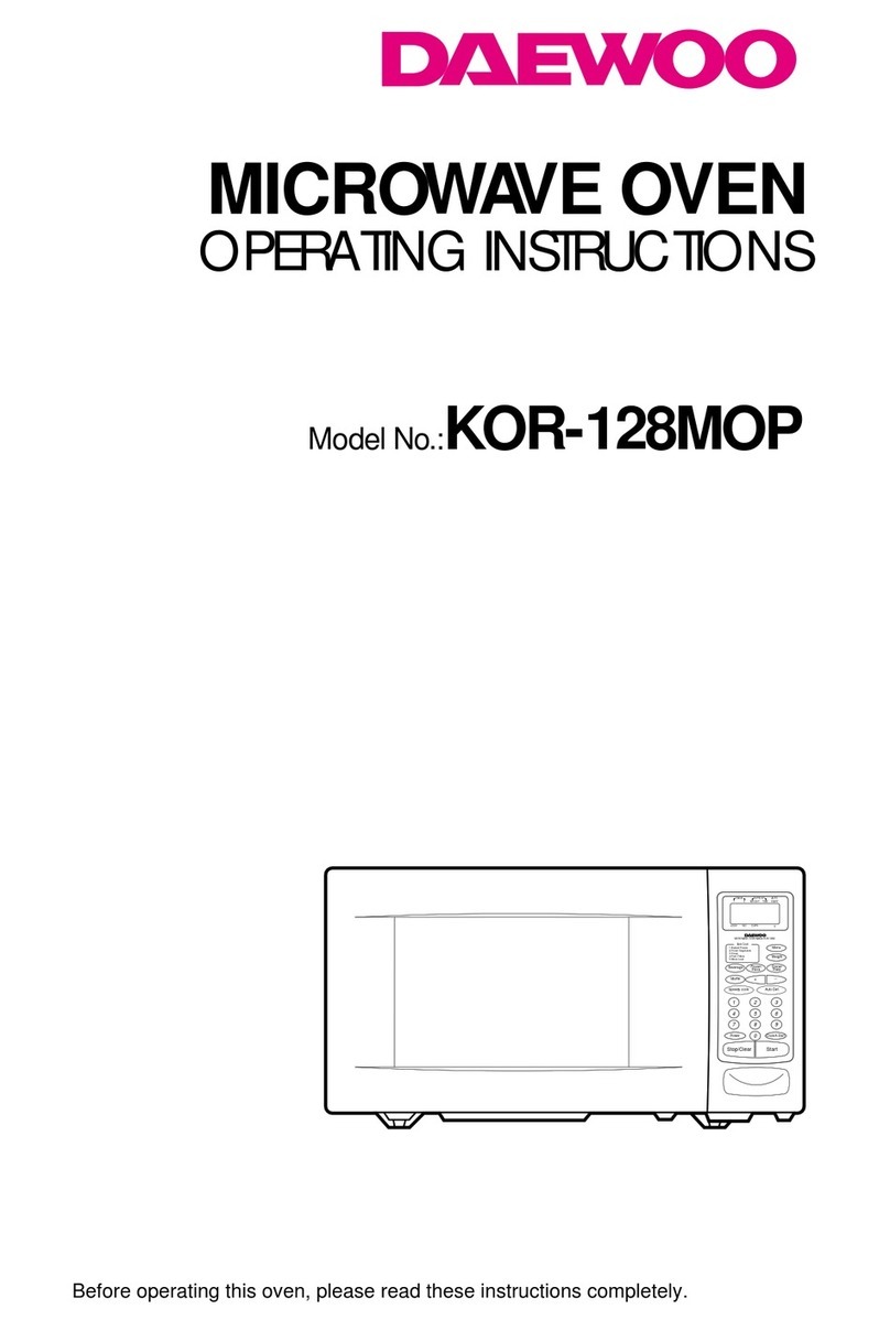 Daewoo KOR-128M0P operating instructions