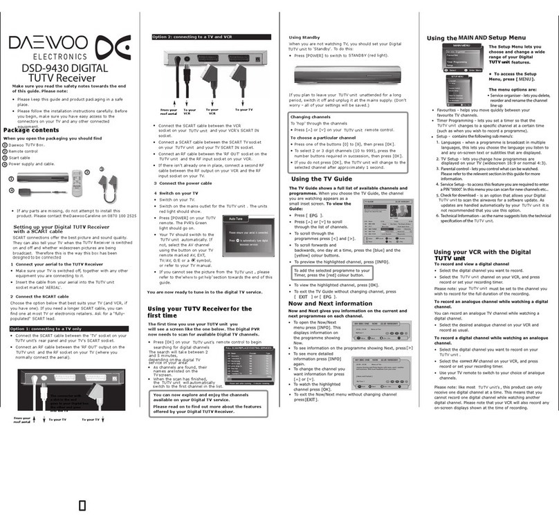 Daewoo DSD-9430 user manual