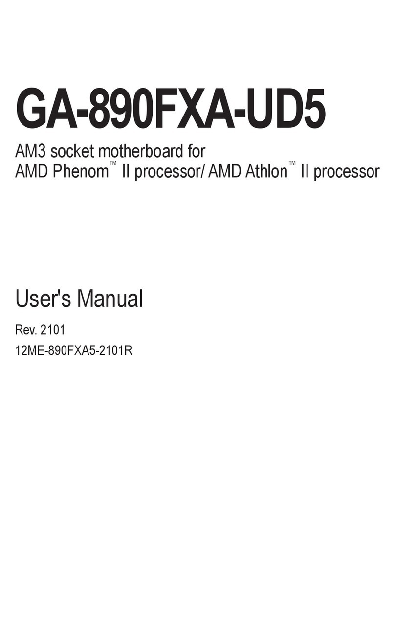 Gigabyte GA-890FXA-UD5 User manual