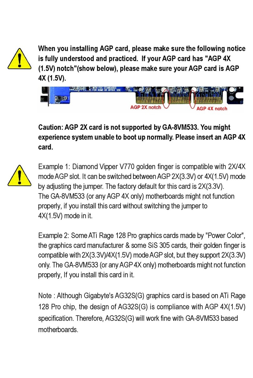 Gigabyte GA-8VM533 User manual