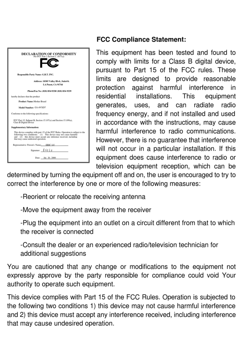 Gigabyte GA-6VXD7 User manual