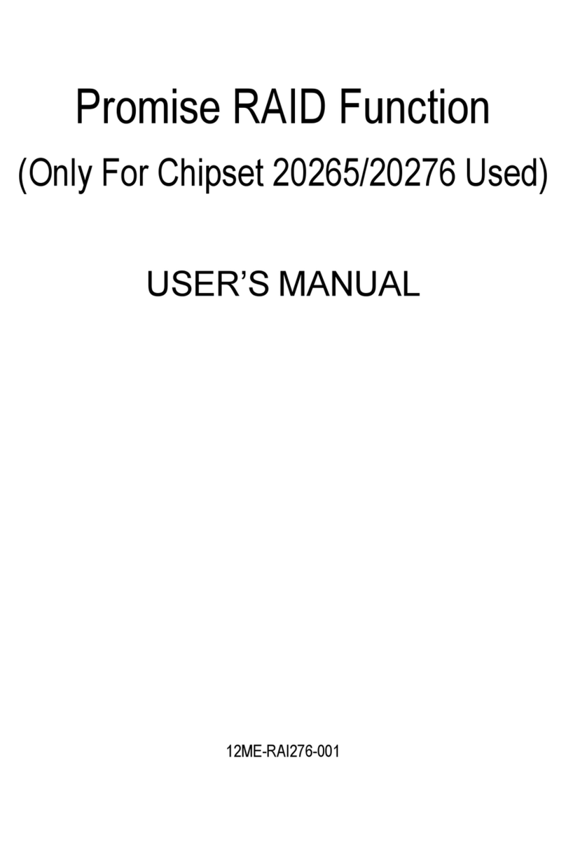 Gigabyte Promise RAID Function User manual