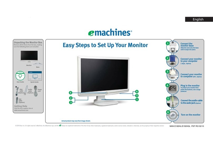 eMachines E182HL User manual