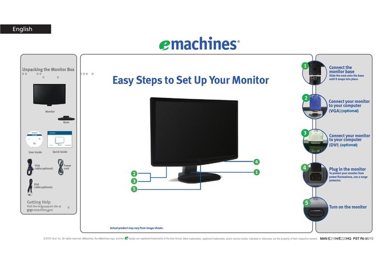 eMachines E220HQ User manual