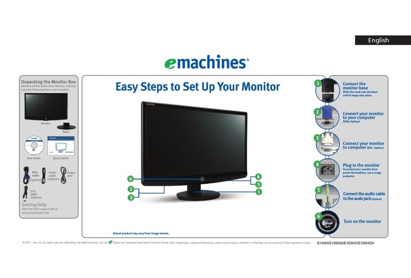 eMachines E193HQV User manual