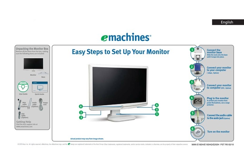 eMachines E182HV User manual