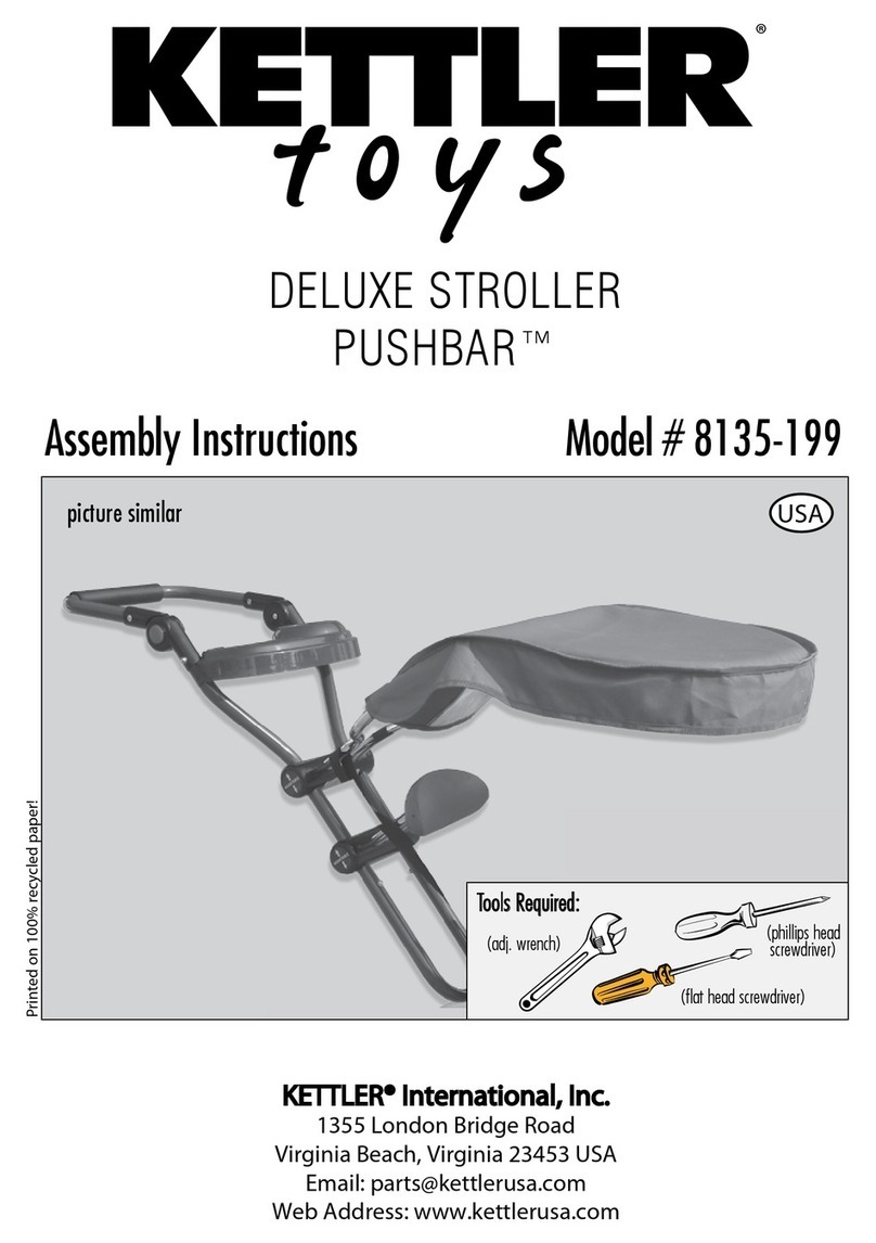 Kettler DELUXE STROLLER PUSHBAR 8135-199 Assembly instructions