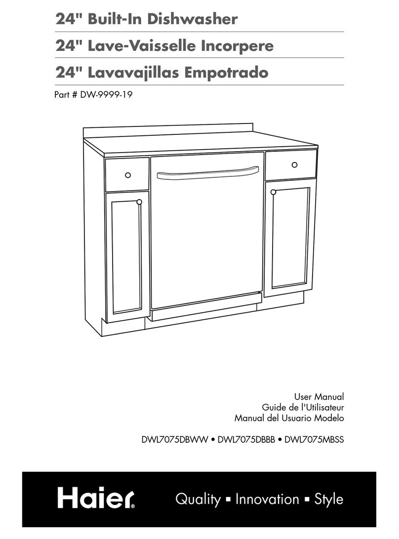 Haier DWL7075MBSS User manual