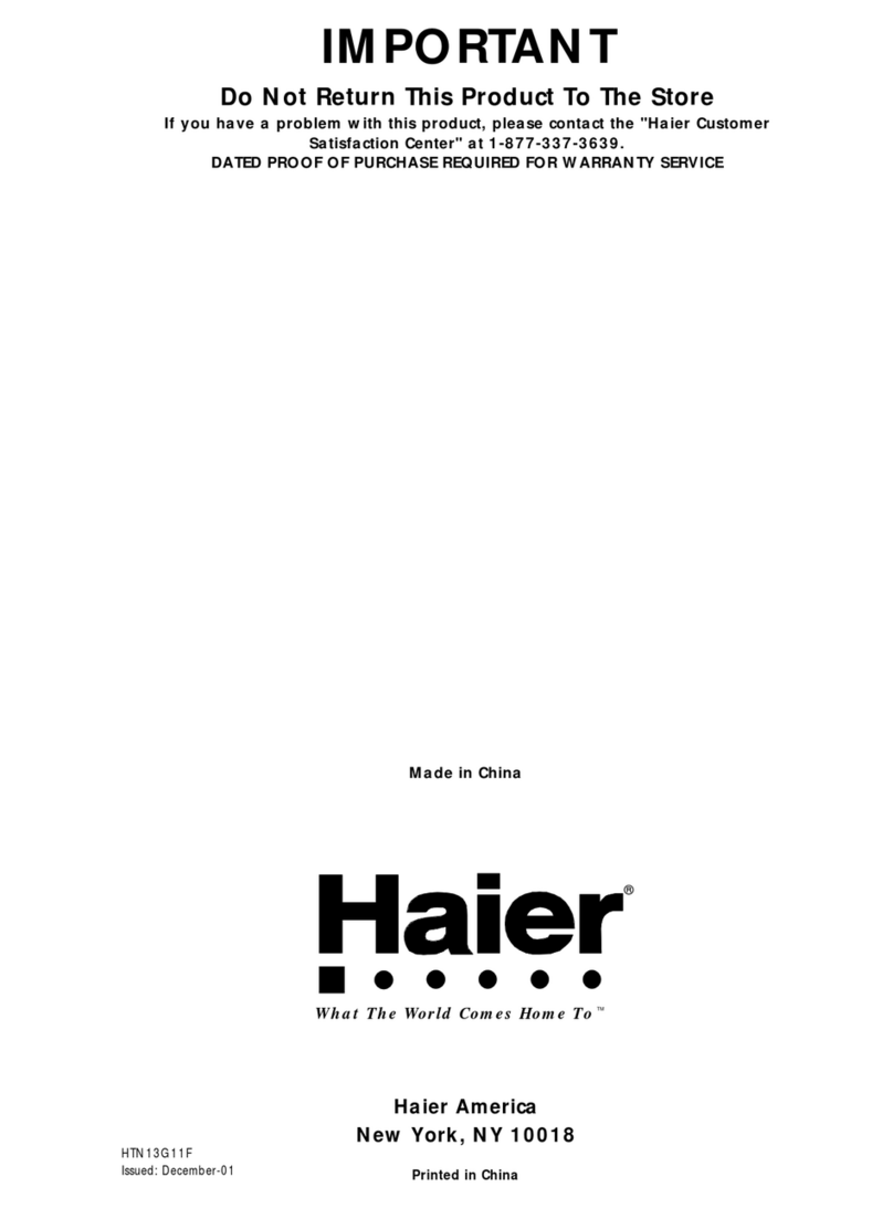 Haier HTN13G11F User manual