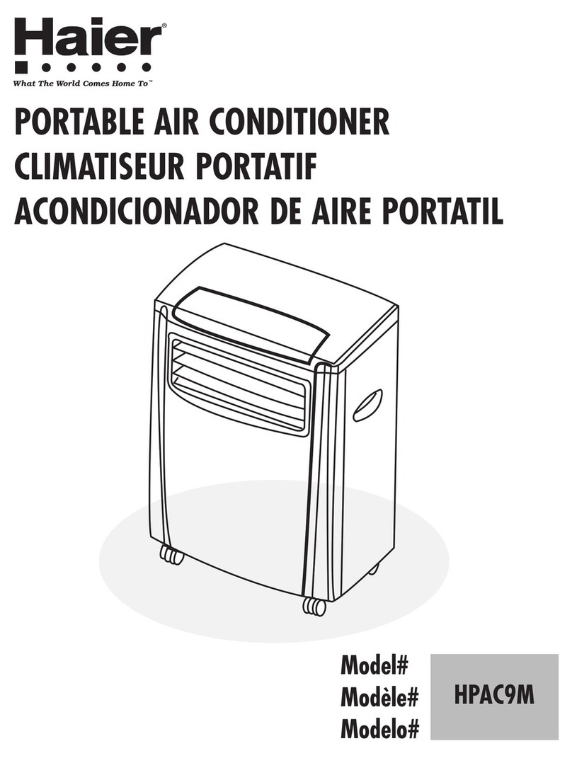 Haier HPAC9M - Portable Air Conditioner User manual