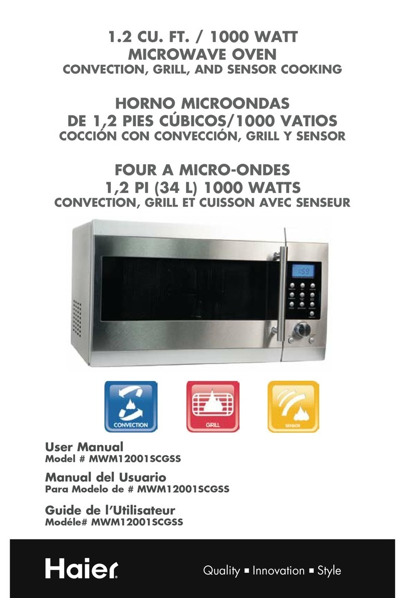 Haier MWM12001SCGSS user manual