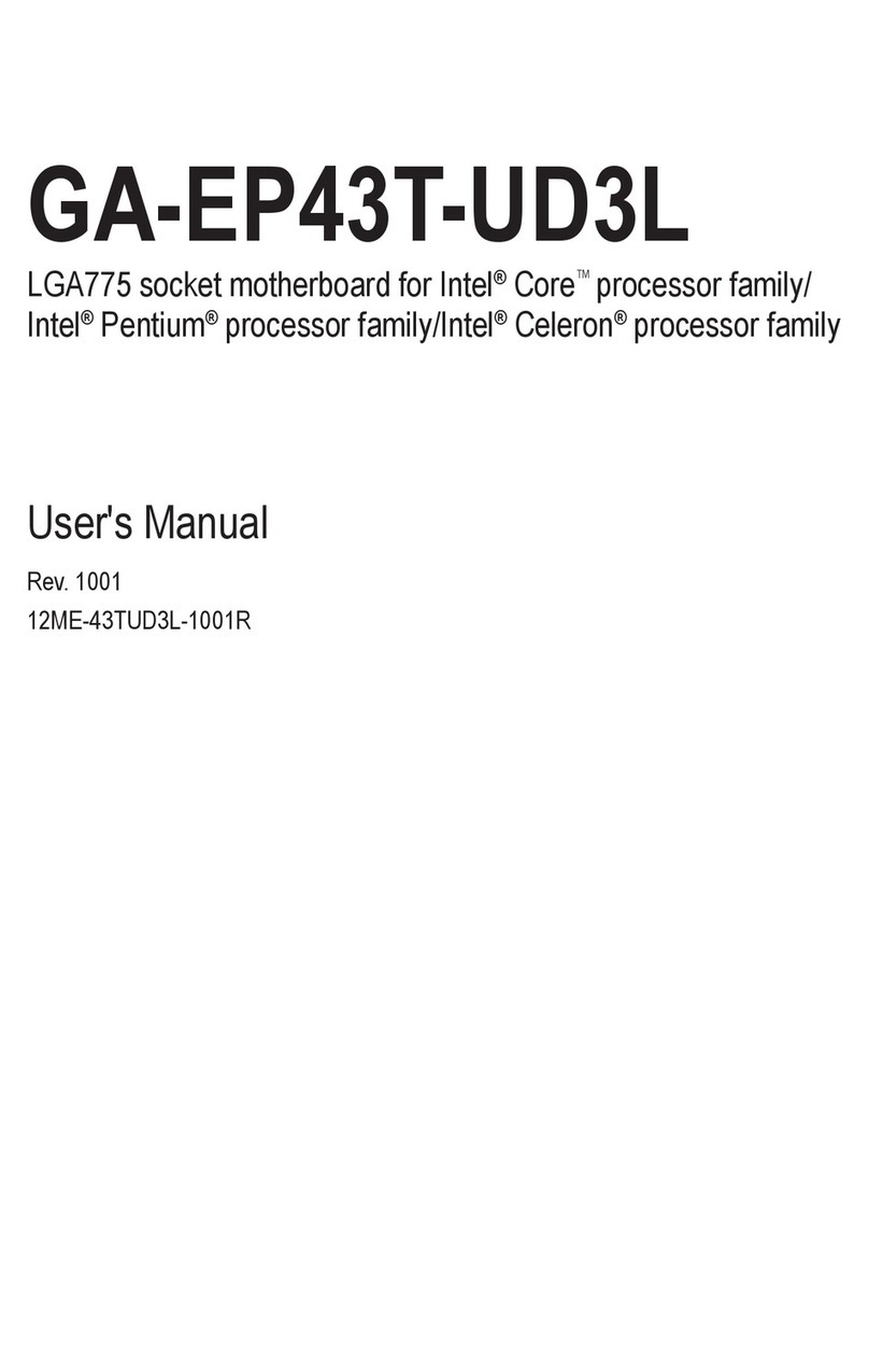 Gigabyte GA-EP43T-UD3L user manual