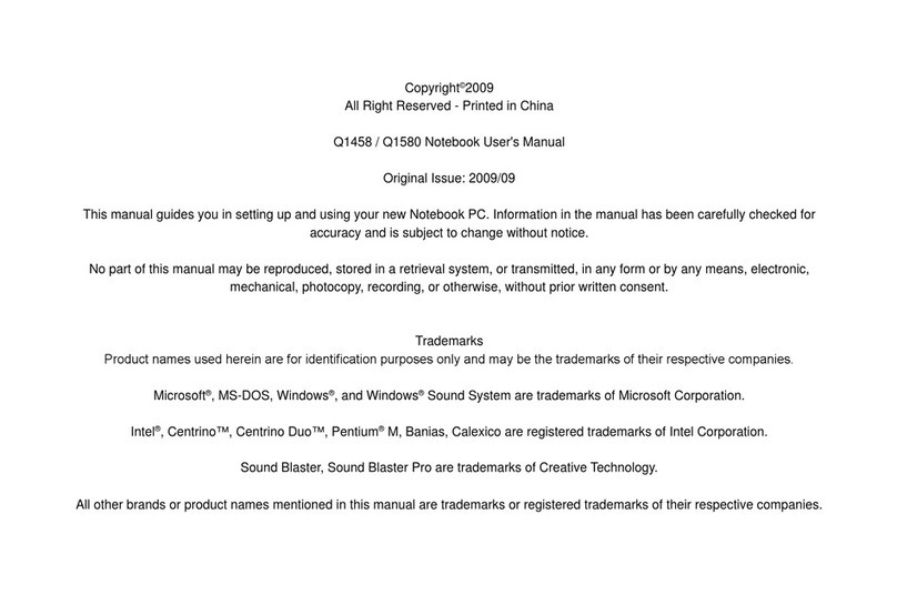 Gigabyte Q1458 User manual Gigabyte Q1458 User manual