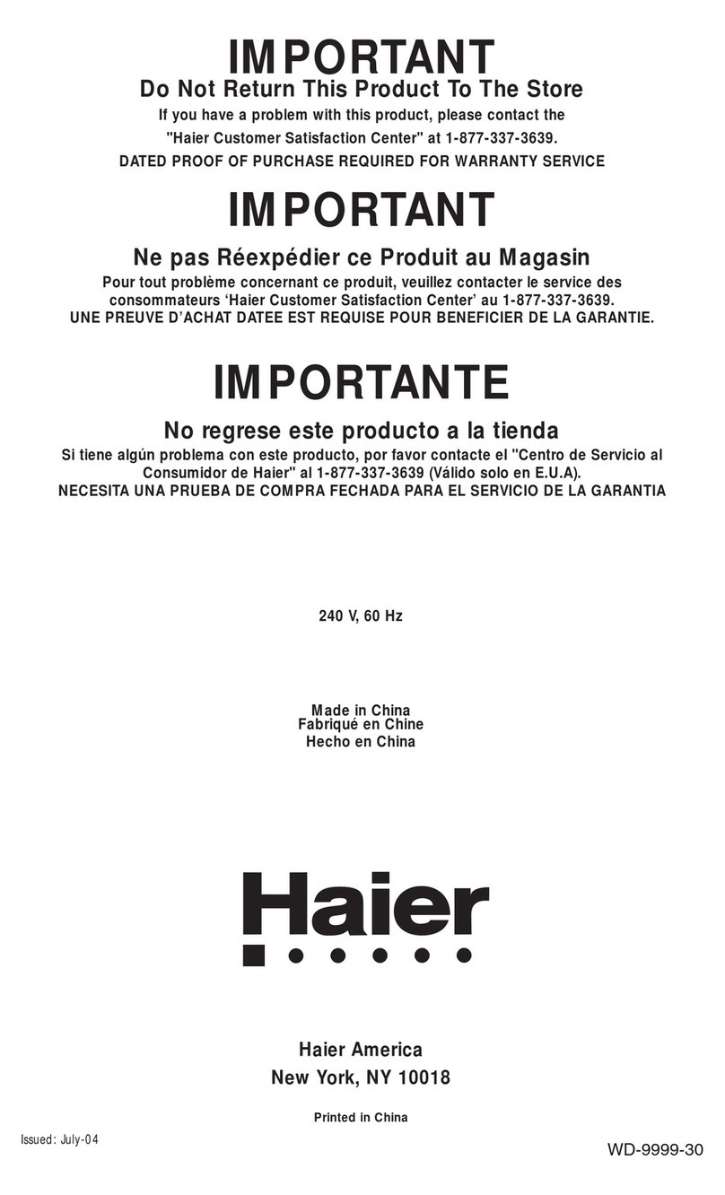 Haier HLT23E User manual Haier HLT23E User manual