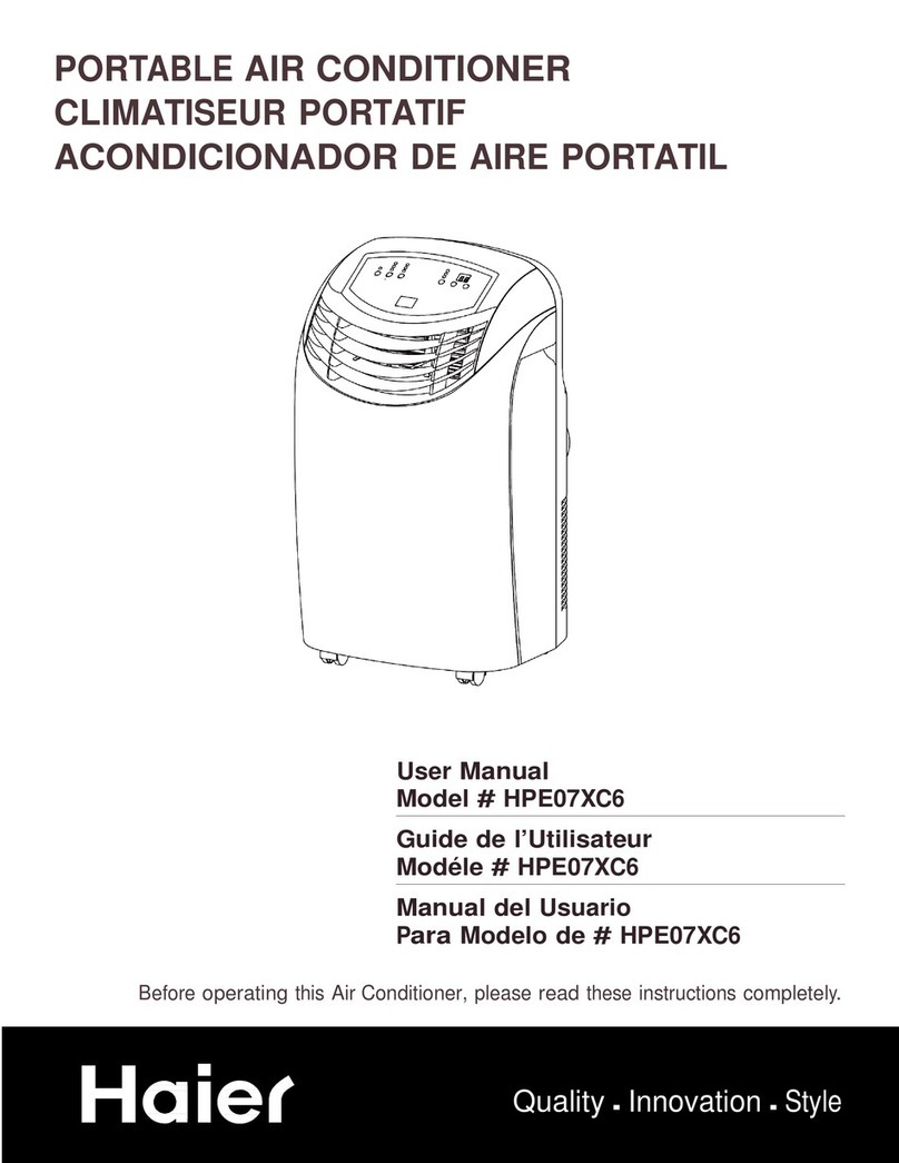 Haier HPE07XC6 User manual Haier HPE07XC6 User manual