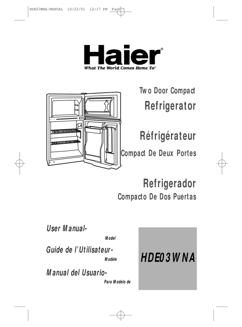 Haier HDE03WNA user manual