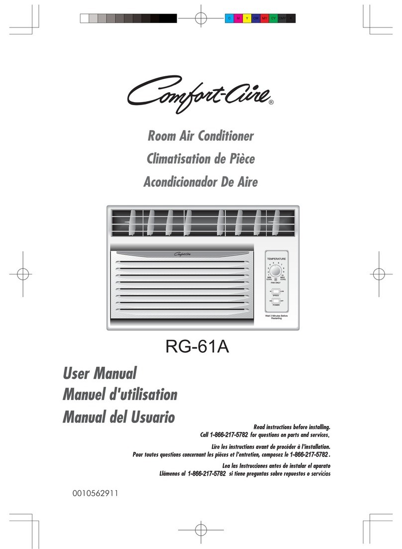 Comfortaire Comfort-Cure RG-61A User manual Comfortaire Comfort-Cure RG-61A User manual