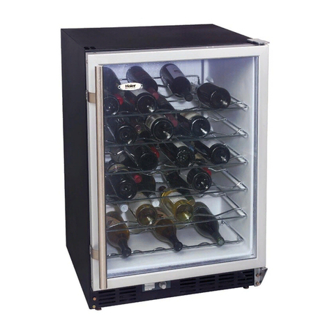 Haier HVB050ABH - Designer Series 50 Bottle Capacity Wine... User manual Haier HVB050ABH - Designer Series 50 Bottle Capacity Wine... User manual