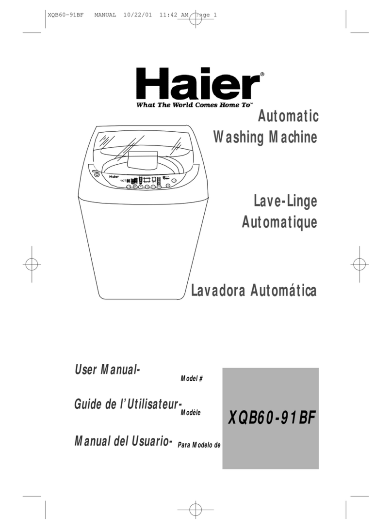 Haier XQB60-91BF User manual