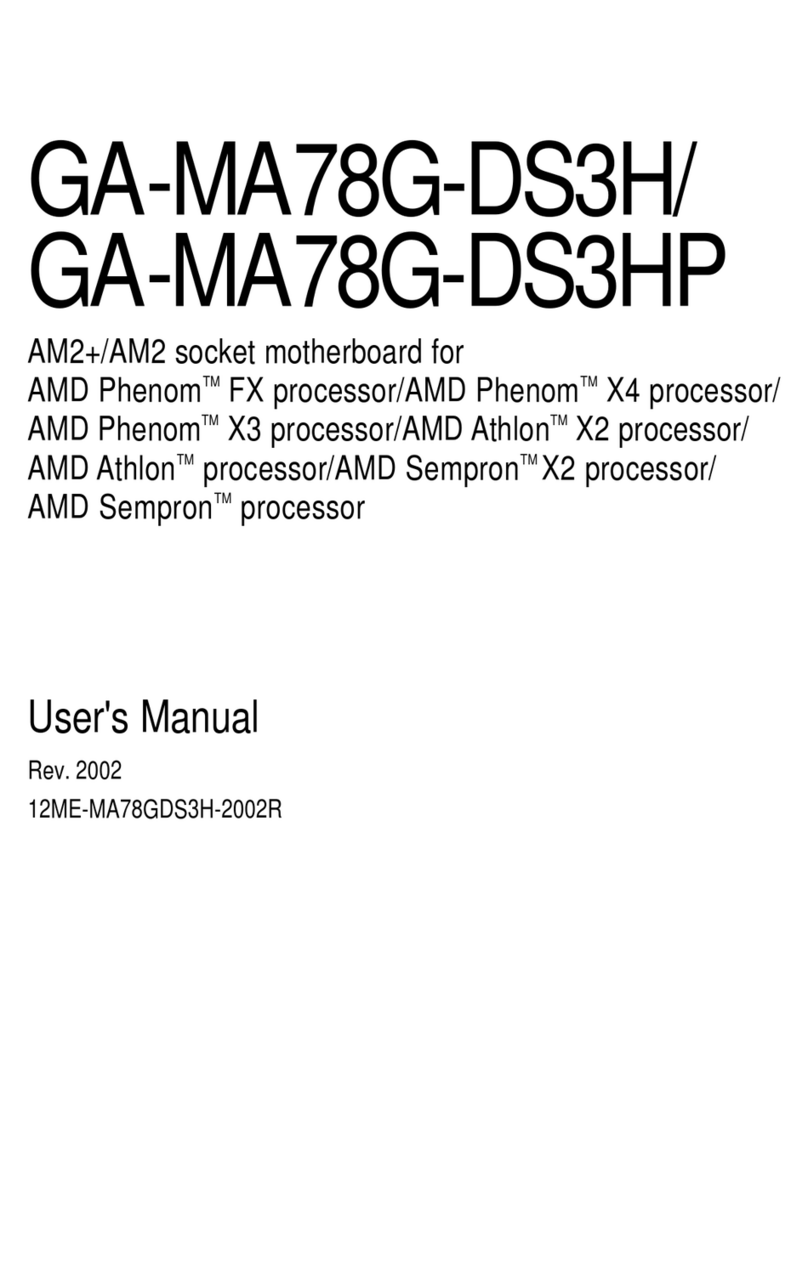 Gigabyte GA-MA78G-DS3HP User manual