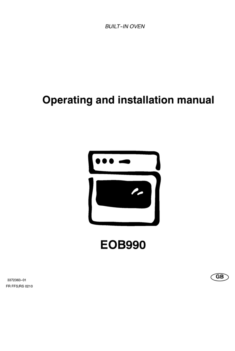 Electrolux EOB990 OPERATING AND INSTALLATION Manual Electrolux EOB990 OPERATING AND INSTALLATION Manual