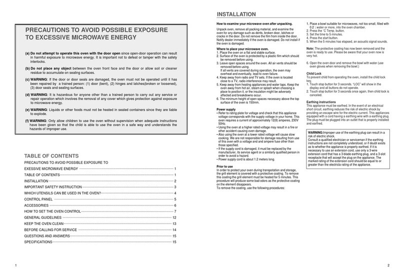 Electrolux EMC3060 user manual