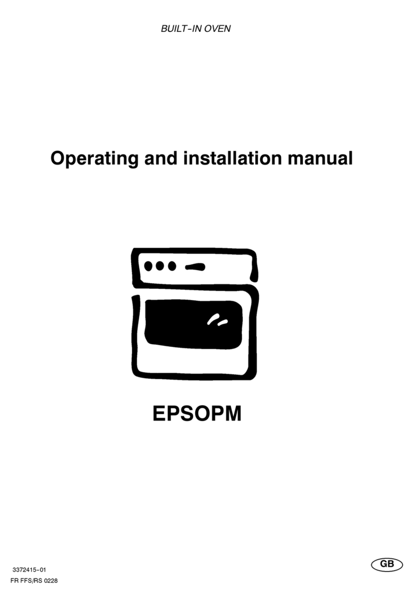 Electrolux EPSOPM OPERATING AND INSTALLATION Manual